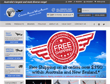 Tablet Screenshot of collectableaircraftwingsaustralia.com.au